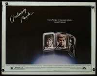 e450 ORDINARY PEOPLE half-sheet movie poster '80 Donald Sutherland, Moore