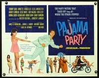 e455 PAJAMA PARTY half-sheet movie poster '64 Annette Funicello, Tommy Kirk
