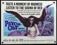 e482 PSYCH-OUT half-sheet movie poster '68 wild psychedelic drug image!