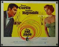 e492 RAT RACE style A half-sheet movie poster '60 Debbie Reynolds, Curtis