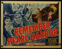 e498 REMEMBER PEARL HARBOR style A half-sheet movie poster '42 Red Barry