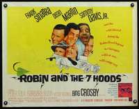 e505 ROBIN & THE 7 HOODS half-sheet movie poster '64 Sinatra, the Rat Pack!