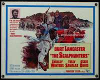 e520 SCALPHUNTERS half-sheet movie poster '68 Burt Lancaster, Ossie Davis