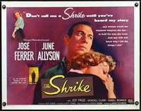 e531 SHRIKE half-sheet movie poster '55 Jose Ferrer, June Allyson, Kramm