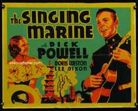 e534 SINGING MARINE other company half-sheet movie poster '37 Dick Powell