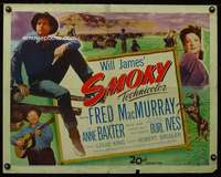 e539 SMOKY half-sheet movie poster '46 first Burl Ives, Fred MacMurray
