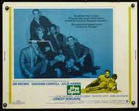 e549 SPLIT half-sheet movie poster '68 Jim Brown, Gene Hackman
