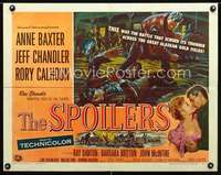 e551 SPOILERS style B half-sheet movie poster '56 Anne Baxter, Chandler