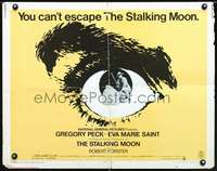 e556 STALKING MOON half-sheet movie poster '68 Gregory Peck, cool image!