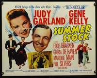 e569 SUMMER STOCK style B half-sheet movie poster '50 Garland, Gene Kelly