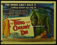 e588 THING THAT COULDN'T DIE half-sheet movie poster '58 Universal horror!