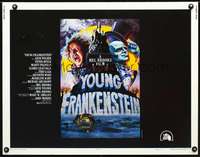 e661 YOUNG FRANKENSTEIN style B half-sheet movie poster '74 Mel Brooks