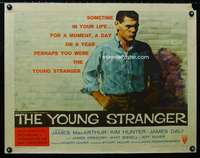 e663 YOUNG STRANGER style B half-sheet movie poster '57 1st Frankenheimer