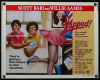 e665 ZAPPED half-sheet movie poster '82 Scott Baio, wacky sexy image!