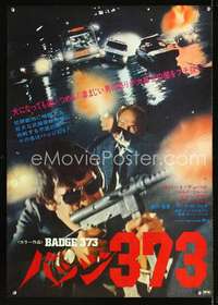 e686 BADGE 373 Japanese movie poster '73 Robert Duvall as tough cop!