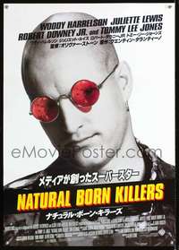 e821 NATURAL BORN KILLERS Japanese movie poster '94 Oliver Stone