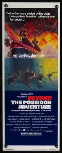 f215 BEYOND THE POSEIDON ADVENTURE insert movie poster '79Kunstler art