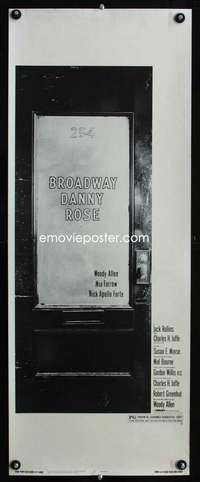 f258 BROADWAY DANNY ROSE insert movie poster '84 Woody Allen, Farrow