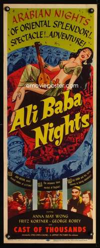 f272 CHU CHIN CHOW insert movie poster R53 Ali Baba Nights!