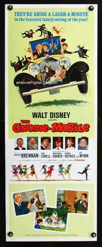 f347 GNOME-MOBILE insert movie poster '67 Walt Disney, Walter Brennan