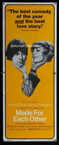 f423 MADE FOR EACH OTHER insert movie poster '71 Renee Taylor