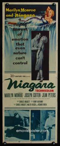 f456 NIAGARA insert movie poster '53 super sexy Marilyn Monroe!