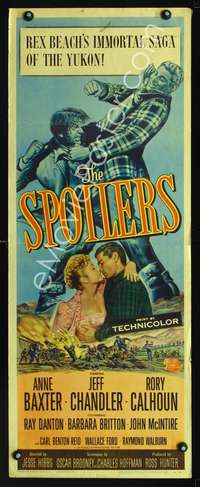 f548 SPOILERS insert movie poster '56 Anne Baxter, Chandler, Calhoun