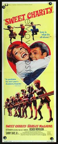 f565 SWEET CHARITY insert movie poster '69 Fosse, Shirley MacLaine