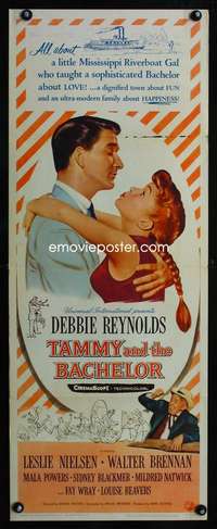 f572 TAMMY & THE BACHELOR insert movie poster '57 Debbie Reynolds