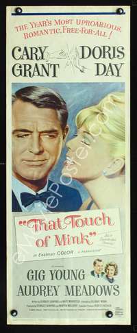 f583 THAT TOUCH OF MINK insert movie poster '62 Cary Grant, Doris Day