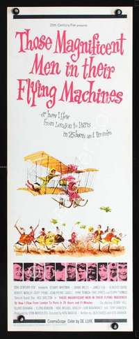 f594 THOSE MAGNIFICENT MEN IN THEIR FLYING MACHINES insert movie poster '65
