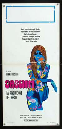 f133 TEENAGERS Italian locandina movie poster '68 wild sexy image!