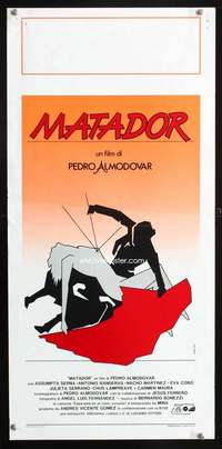 f089 MATADOR Italian locandina movie poster '86 Pedro Almodovar