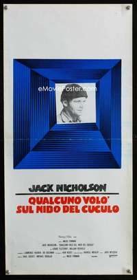 f100 ONE FLEW OVER THE CUCKOO'S NEST Italian locandina R70s Jack Nicholson, Forman classic!
