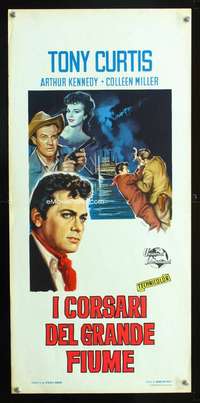 f108 RAWHIDE YEARS Italian locandina movie poster '55 Deamius art!