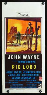 f112 RIO LOBO Italian locandina movie poster '71 John Wayne by Franco!