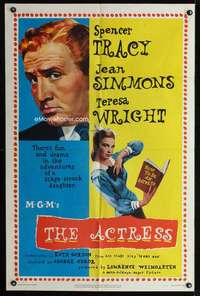 h026 ACTRESS one-sheet movie poster '53 Spencer Tracy, Jean Simmons