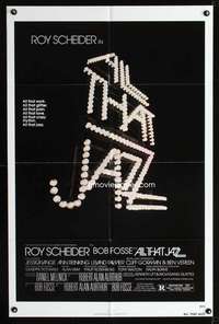 h036 ALL THAT JAZZ one-sheet movie poster '79 Roy Scheider, Bob Fosse
