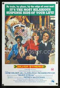 h613 SILVER STREAK Aust one-sheet movie poster '76 Wilder, Richard Pryor