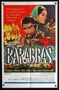 h074 BARABBAS one-sheet movie poster '62 Anthony Quinn, Silvana Mangano