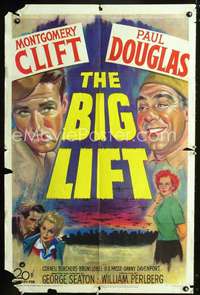 h094 BIG LIFT one-sheet movie poster '50 Montgomery Clift, Paul Douglas
