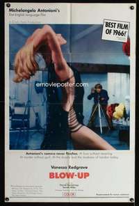 h116 BLOWUP one-sheet movie poster '66 Michelangelo Antonioni, Redgrave
