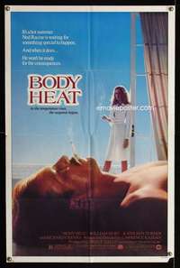 h120 BODY HEAT one-sheet movie poster '81 William Hurt, Kathleen Turner