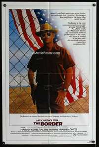 h126 BORDER one-sheet movie poster '82 Jack Nicholson by Skolsky!