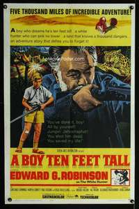 h129 BOY TEN FEET TALL one-sheet movie poster '65 Edward G. Robinson