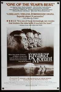 h131 BREAKER MORANT one-sheet movie poster '80 Aussie Bruce Beresford!