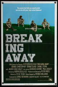 h133 BREAKING AWAY one-sheet movie poster '79 Dennis Christopher, Quaid