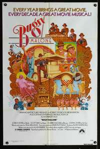 h141 BUGSY MALONE one-sheet movie poster '76 great C. Moll art of Foster!
