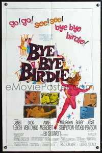 h144 BYE BYE BIRDIE one-sheet movie poster '63 Ann-Margret, Janet Leigh
