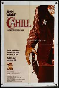 h146 CAHILL one-sheet movie poster '73 classic Marshall John Wayne!